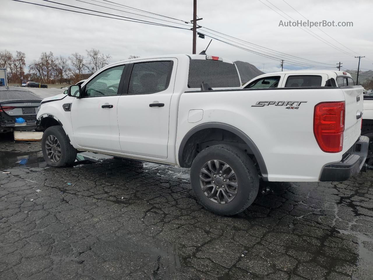 2019 Ford Ranger Xl White vin: 1FTER4FH0KLB03064