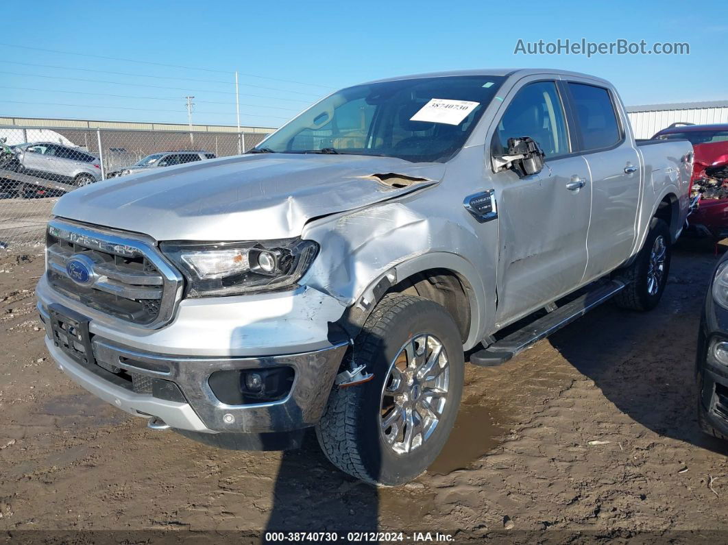 2019 Ford Ranger Lariat Silver vin: 1FTER4FH0KLB13268