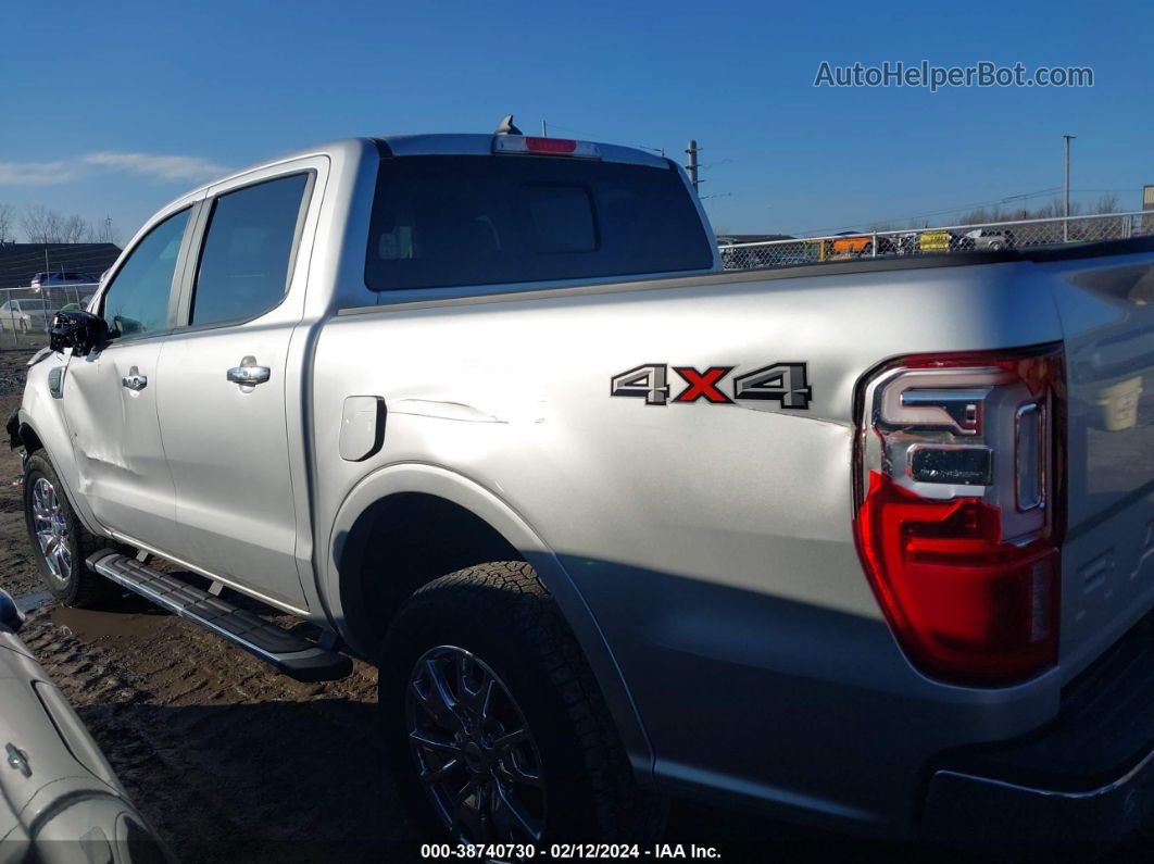 2019 Ford Ranger Lariat Silver vin: 1FTER4FH0KLB13268