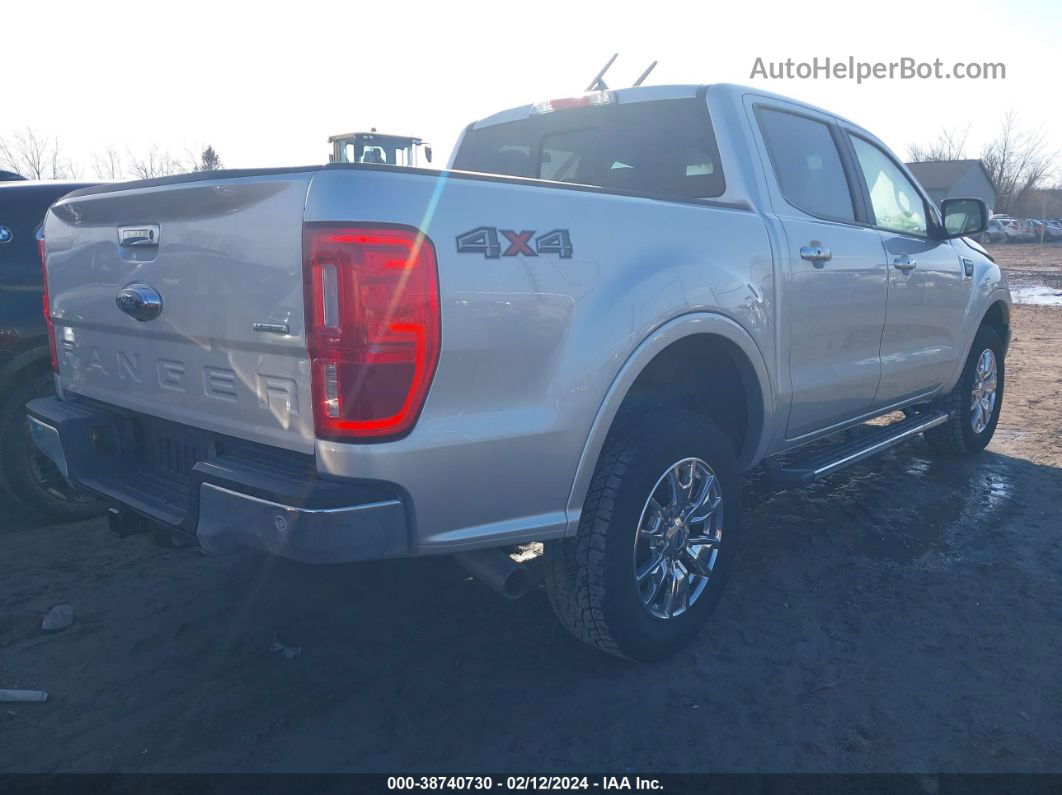 2019 Ford Ranger Lariat Silver vin: 1FTER4FH0KLB13268