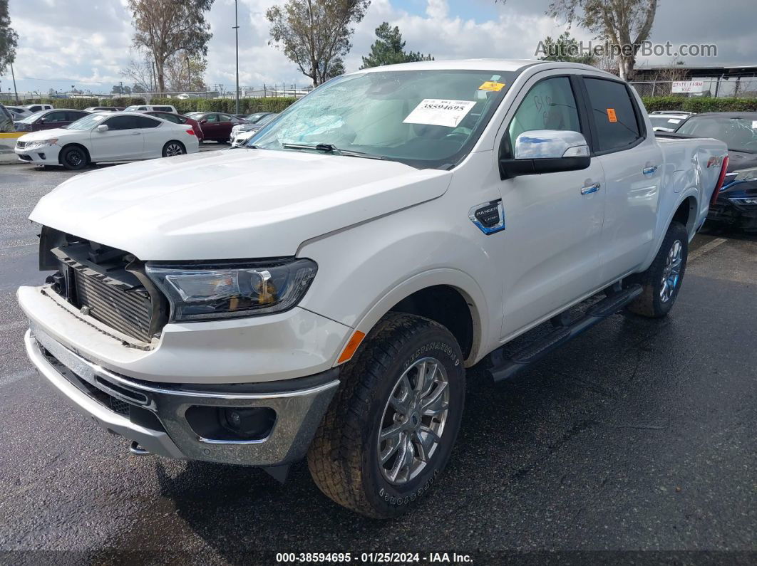 2020 Ford Ranger Lariat White vin: 1FTER4FH0LLA06996