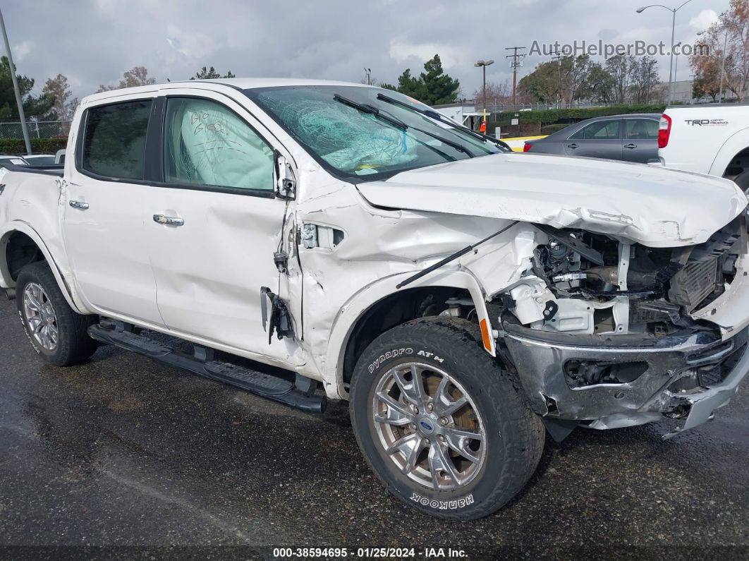 2020 Ford Ranger Lariat White vin: 1FTER4FH0LLA06996