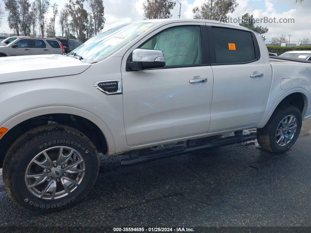 2020 Ford Ranger Lariat White vin: 1FTER4FH0LLA06996