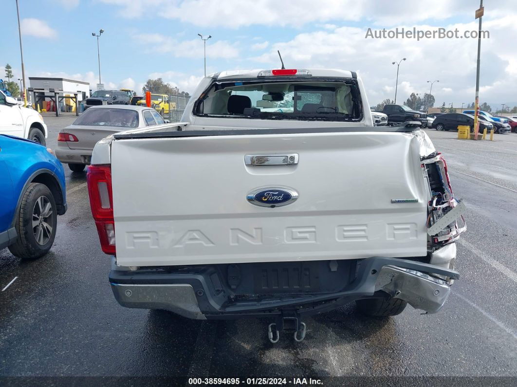 2020 Ford Ranger Lariat White vin: 1FTER4FH0LLA06996