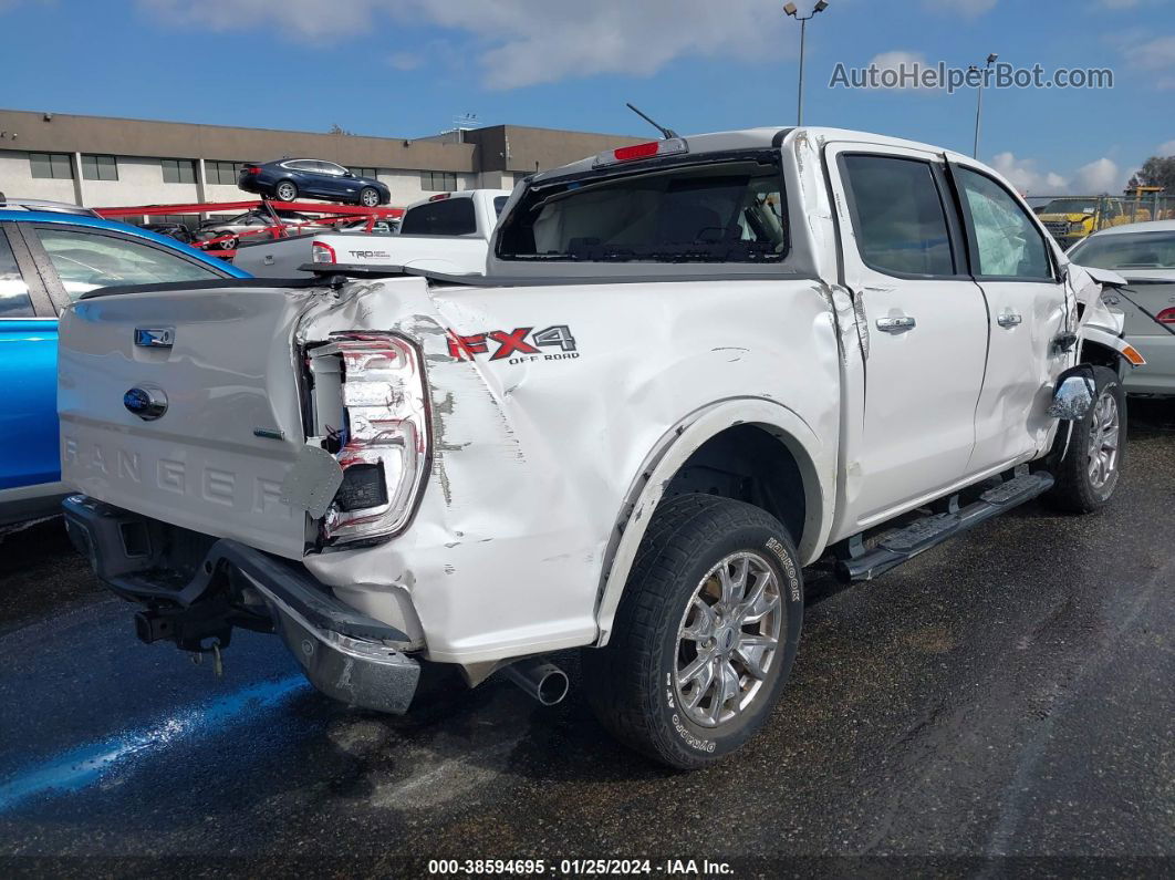 2020 Ford Ranger Lariat White vin: 1FTER4FH0LLA06996