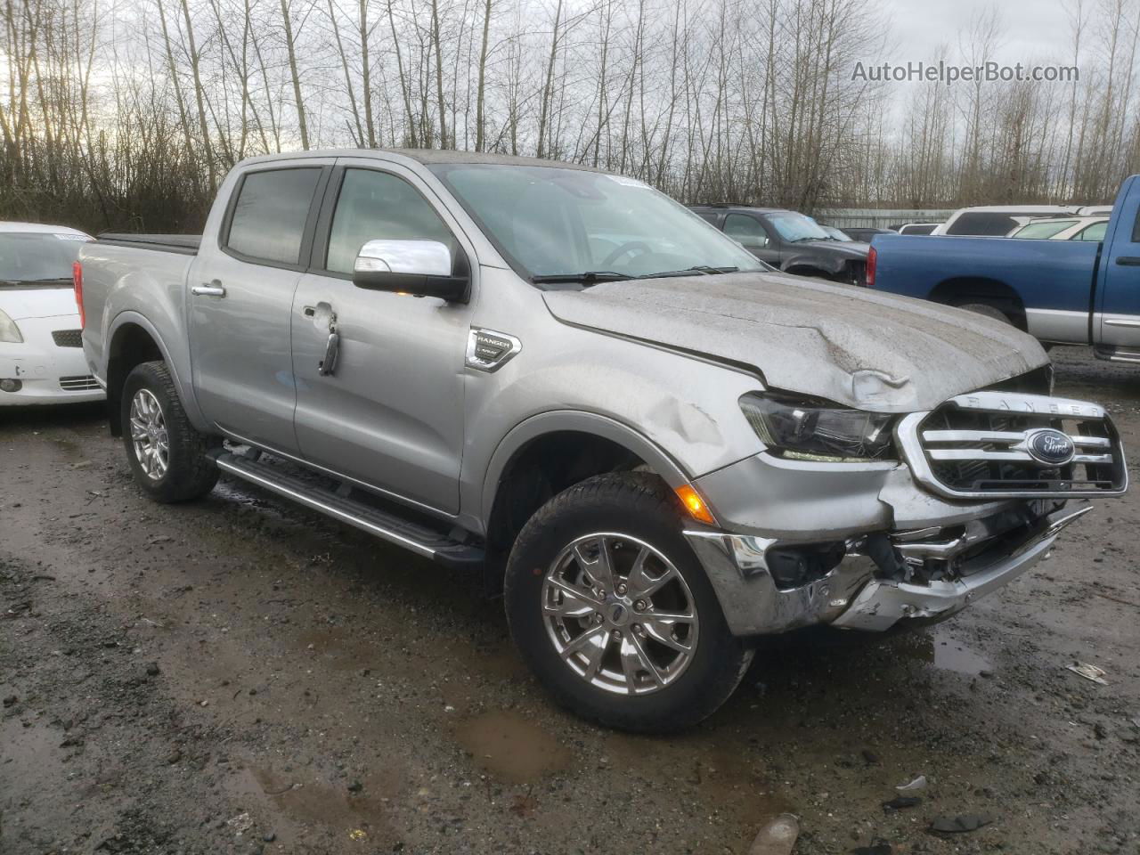 2020 Ford Ranger Xl Silver vin: 1FTER4FH0LLA25645