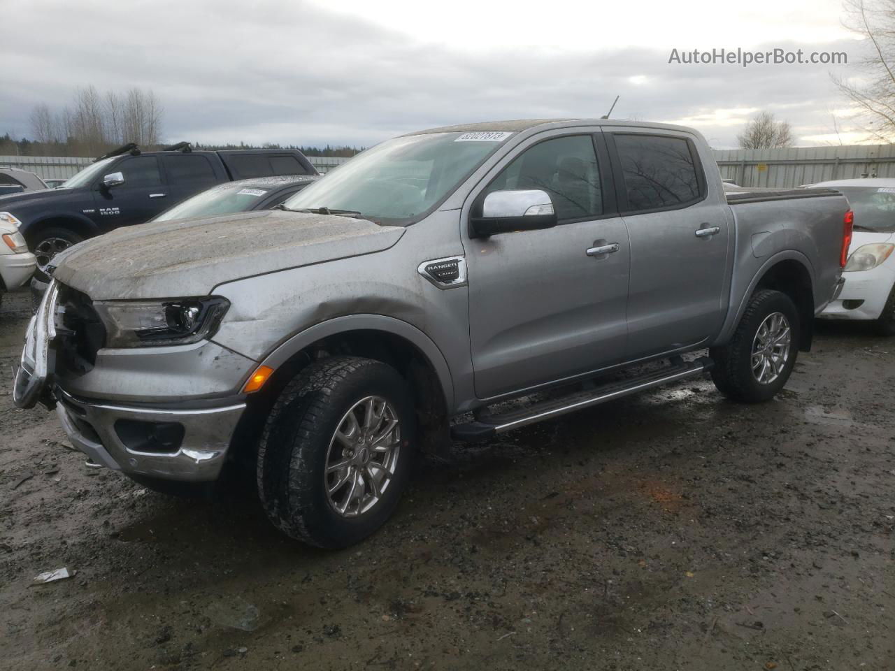 2020 Ford Ranger Xl Silver vin: 1FTER4FH0LLA25645