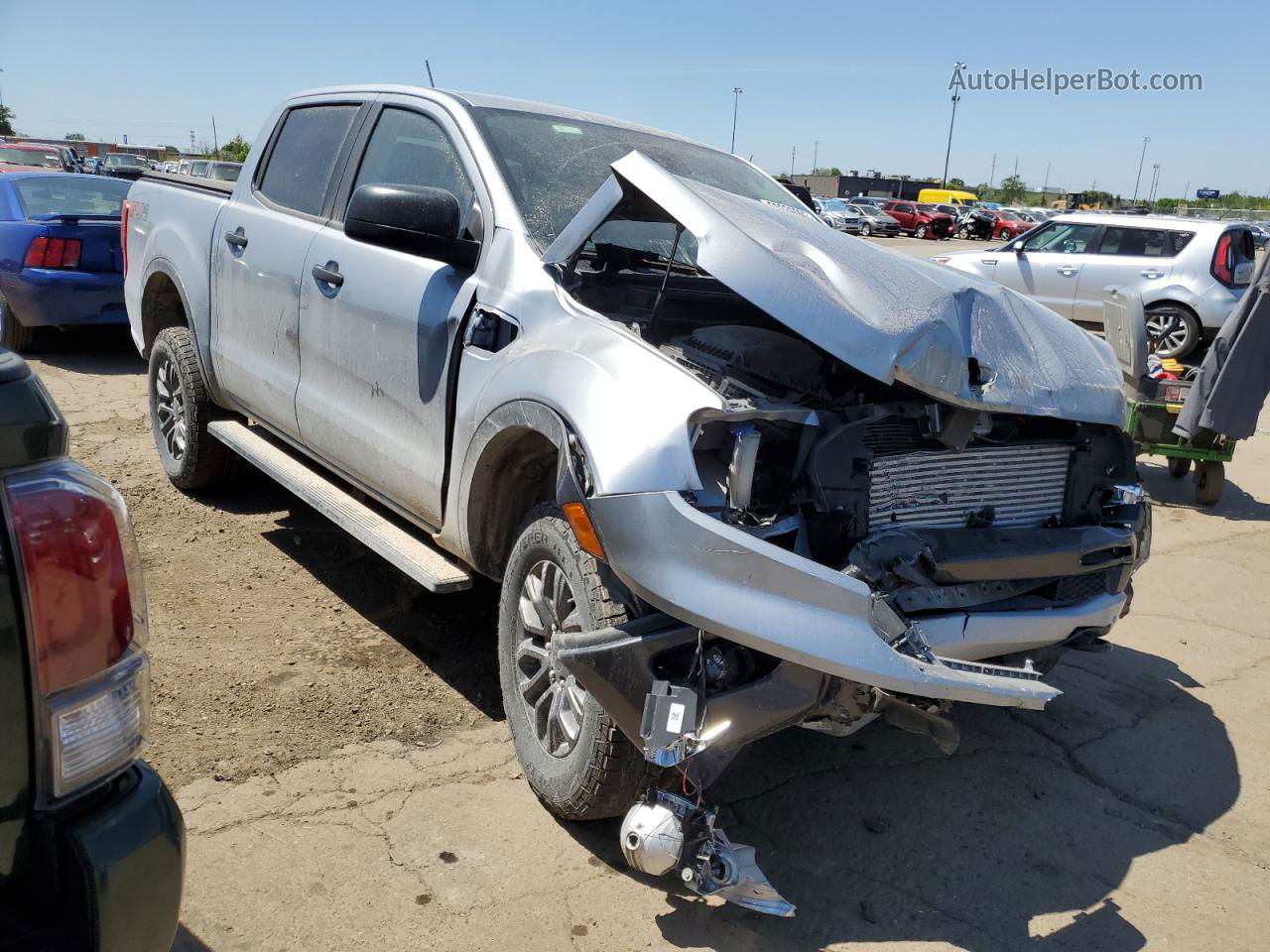 2020 Ford Ranger Xl Silver vin: 1FTER4FH0LLA66647