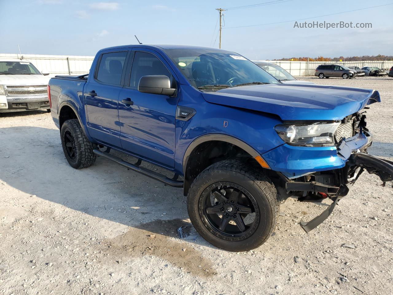 2020 Ford Ranger Xl Синий vin: 1FTER4FH0LLA82282