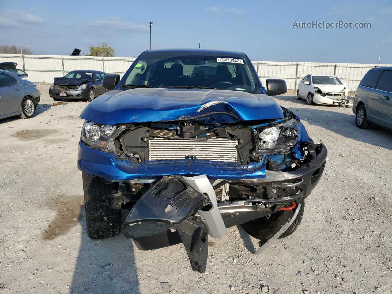 2020 Ford Ranger Xl Blue vin: 1FTER4FH0LLA82282