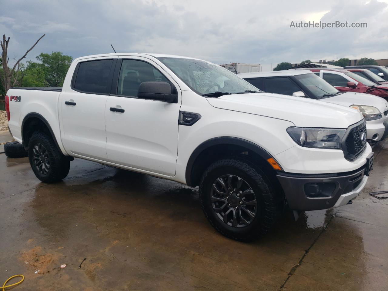 2019 Ford Ranger Xl White vin: 1FTER4FH1KLA09226