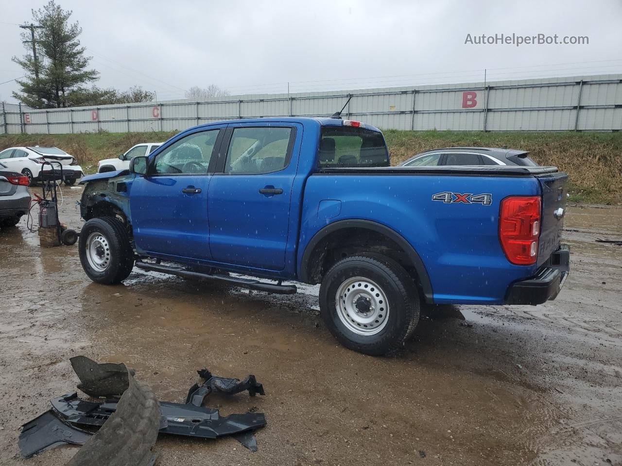 2019 Ford Ranger Xl Blue vin: 1FTER4FH1KLA44719