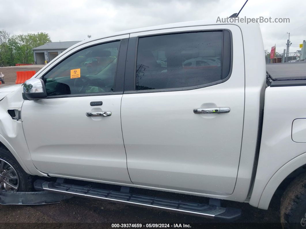 2019 Ford Ranger Lariat White vin: 1FTER4FH1KLA64842