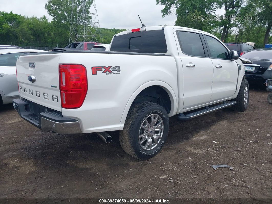 2019 Ford Ranger Lariat White vin: 1FTER4FH1KLA64842