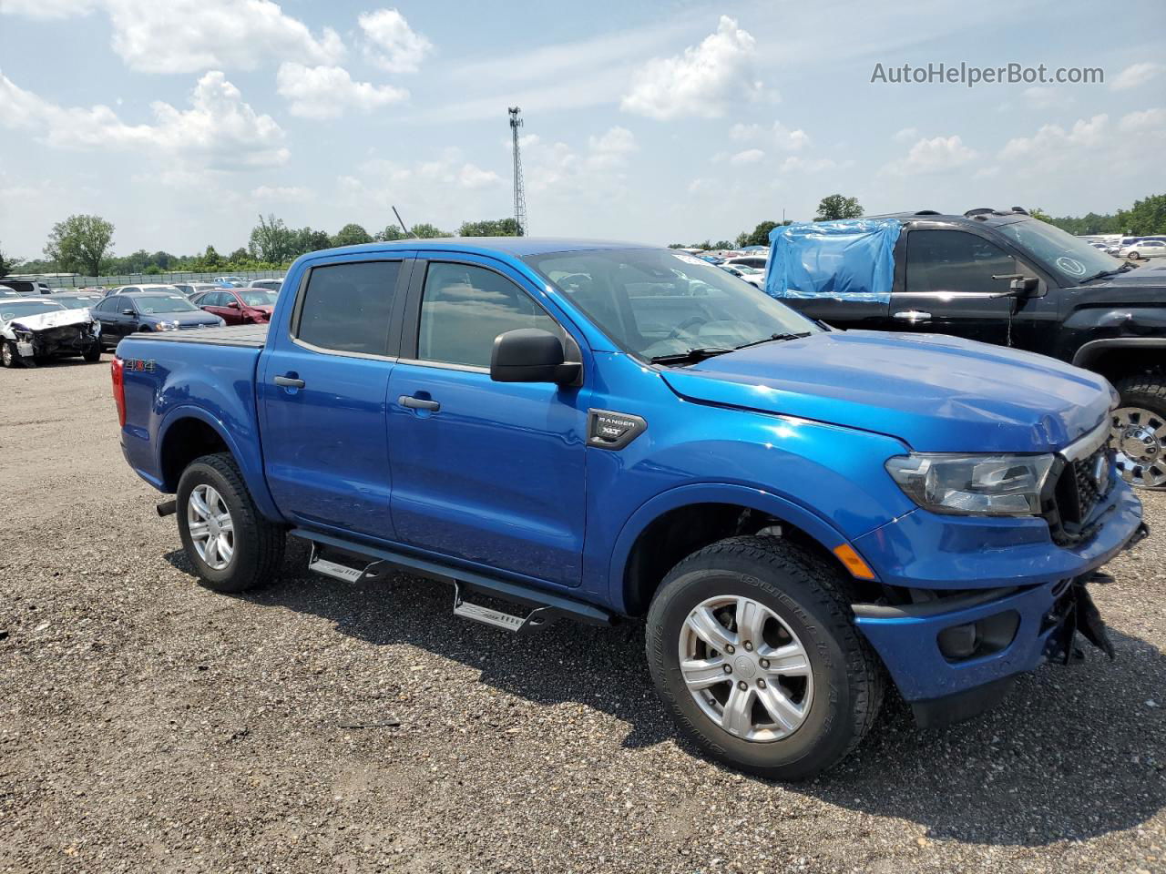 2019 Ford Ranger Xl Blue vin: 1FTER4FH1KLB00769