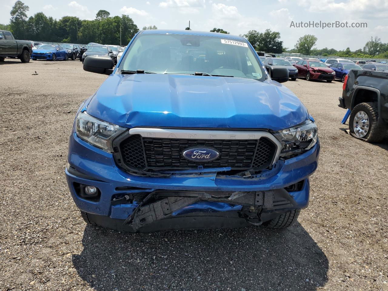 2019 Ford Ranger Xl Blue vin: 1FTER4FH1KLB00769