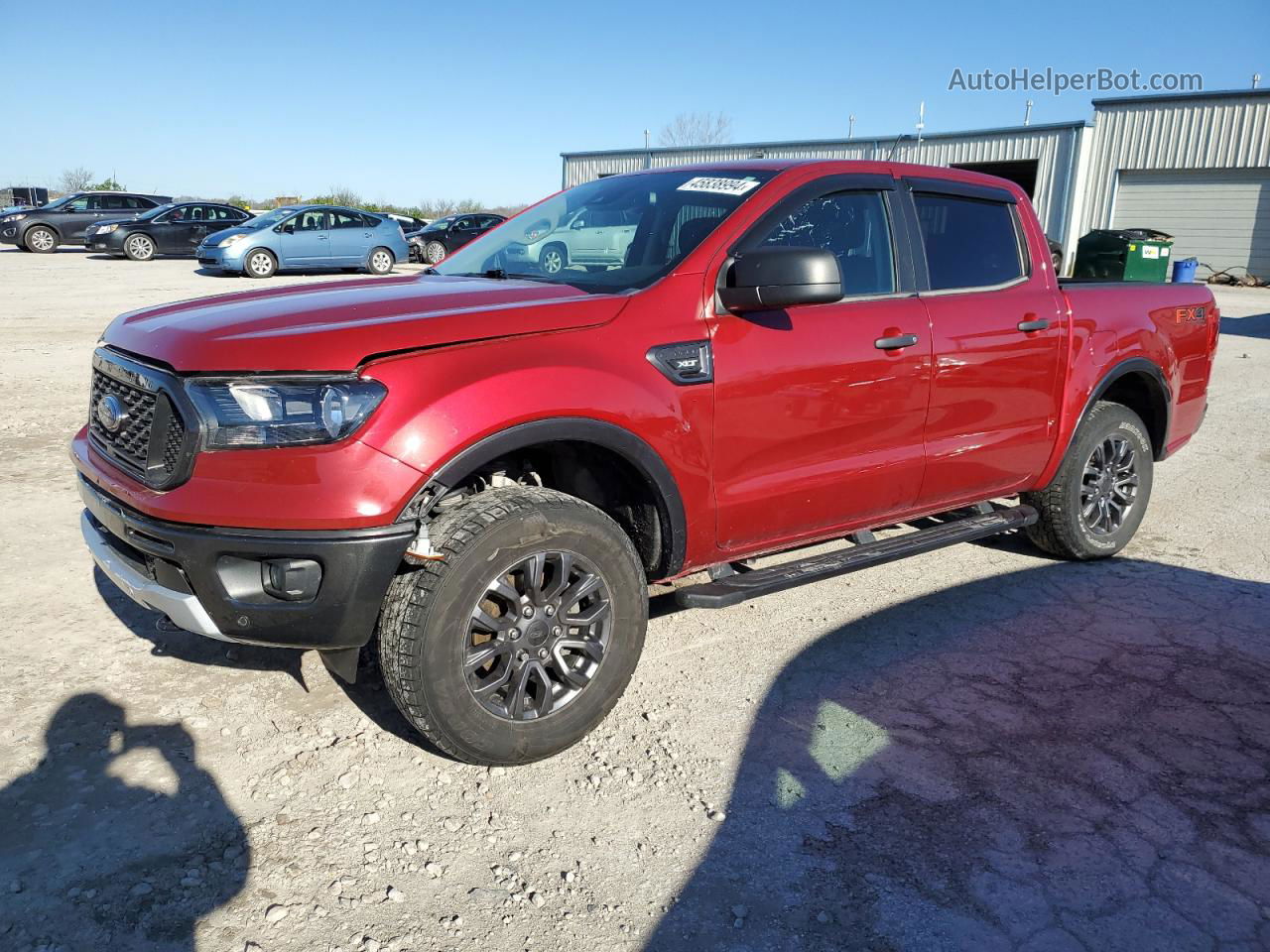 2020 Ford Ranger Xl Red vin: 1FTER4FH1LLA20390