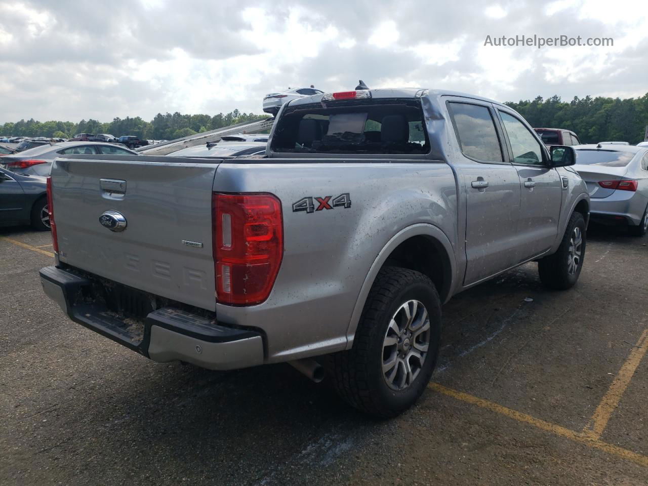 2020 Ford Ranger Xl Silver vin: 1FTER4FH1LLA29753