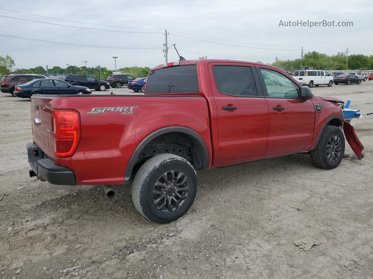 2020 Ford Ranger Xl Red vin: 1FTER4FH1LLA38081