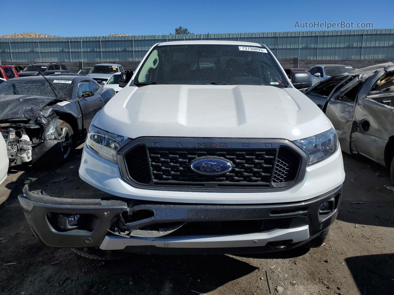 2020 Ford Ranger Xl White vin: 1FTER4FH1LLA98796