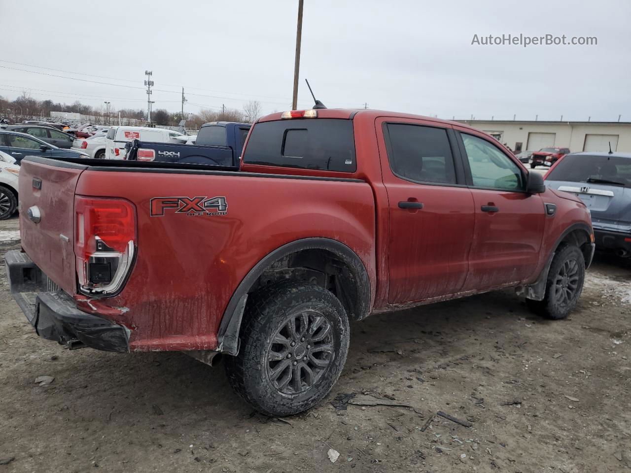 2019 Ford Ranger Xl Красный vin: 1FTER4FH2KLA00504