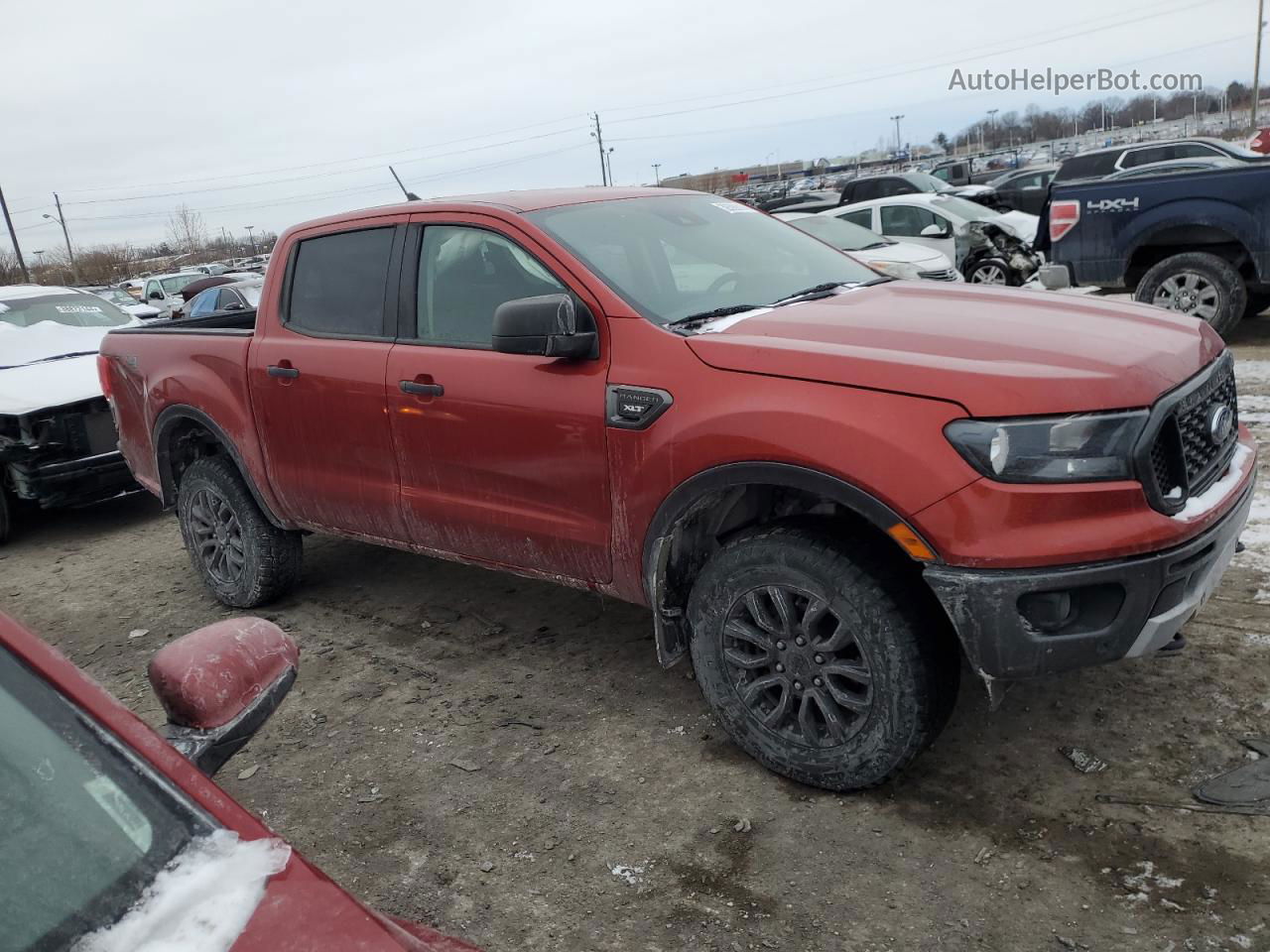 2019 Ford Ranger Xl Красный vin: 1FTER4FH2KLA00504