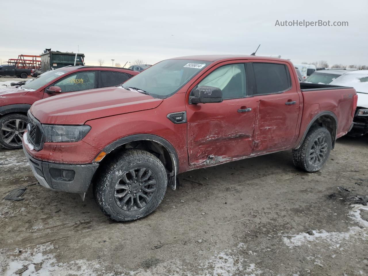 2019 Ford Ranger Xl Красный vin: 1FTER4FH2KLA00504