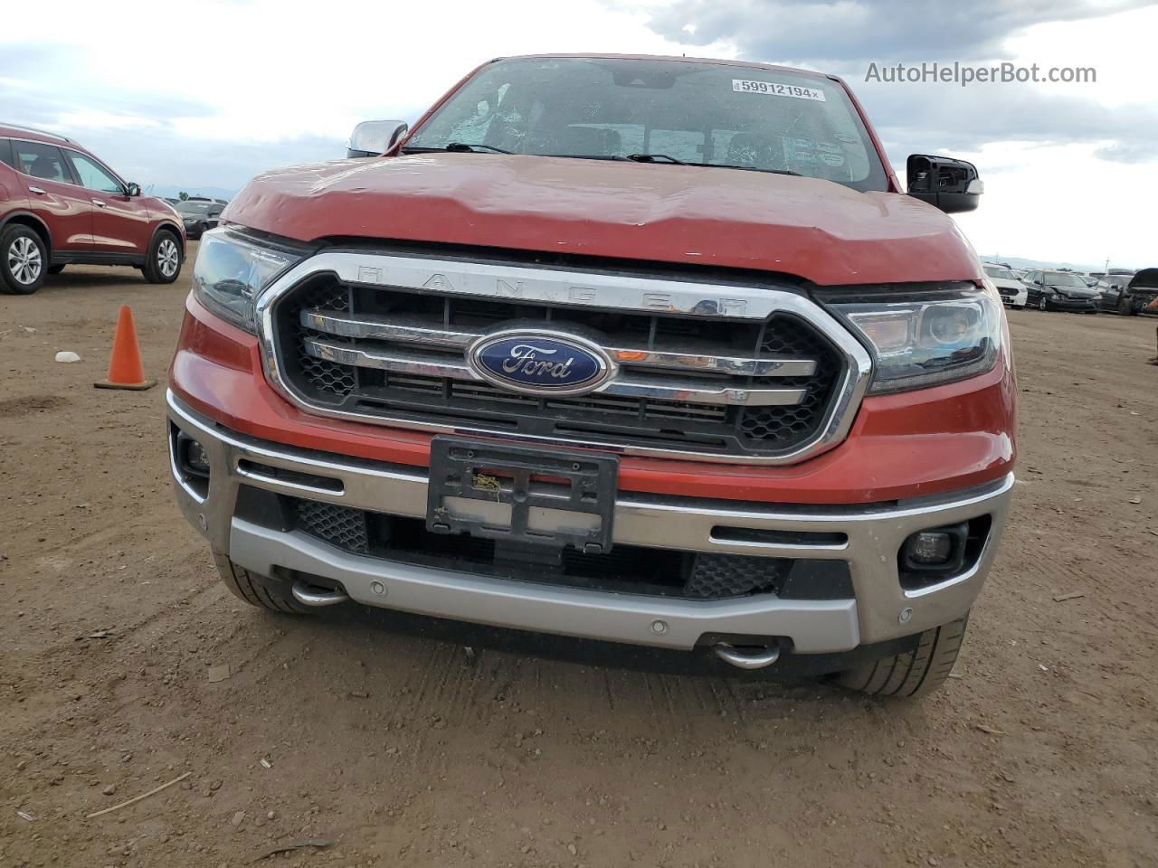 2019 Ford Ranger Xl Orange vin: 1FTER4FH2KLA34572