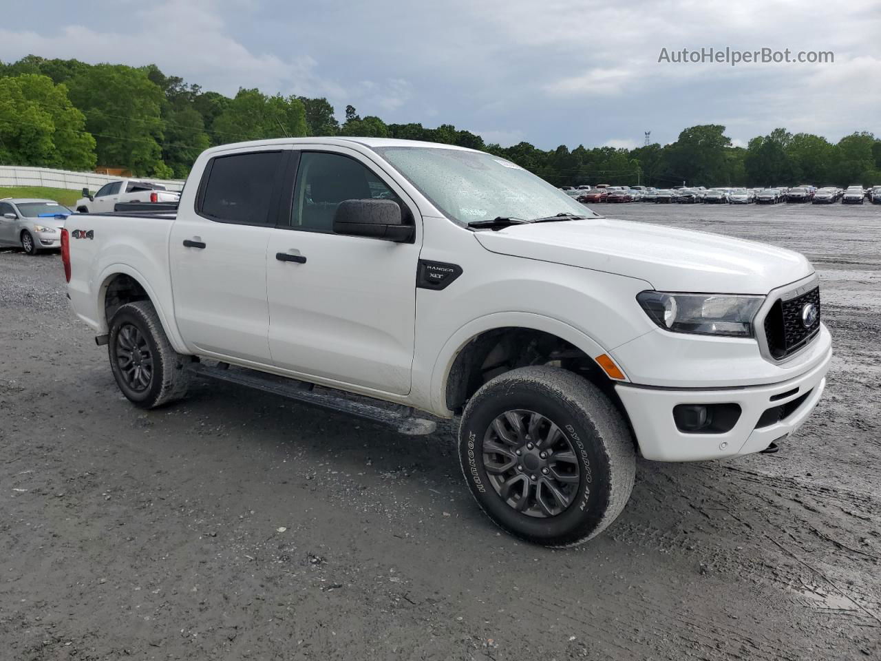 2019 Ford Ranger Xl White vin: 1FTER4FH2KLA43885