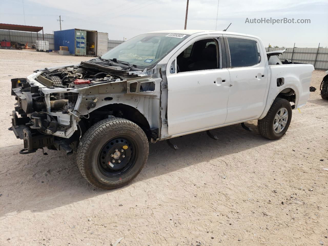 2020 Ford Ranger Xl White vin: 1FTER4FH2LLA10435