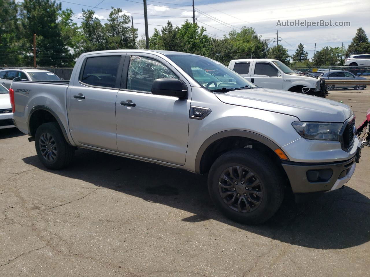 2020 Ford Ranger Xl Silver vin: 1FTER4FH2LLA19099