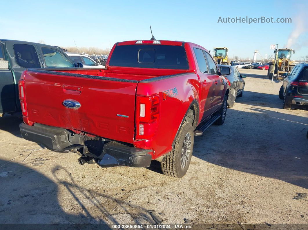 2020 Ford Ranger Lariat Red vin: 1FTER4FH2LLA54810