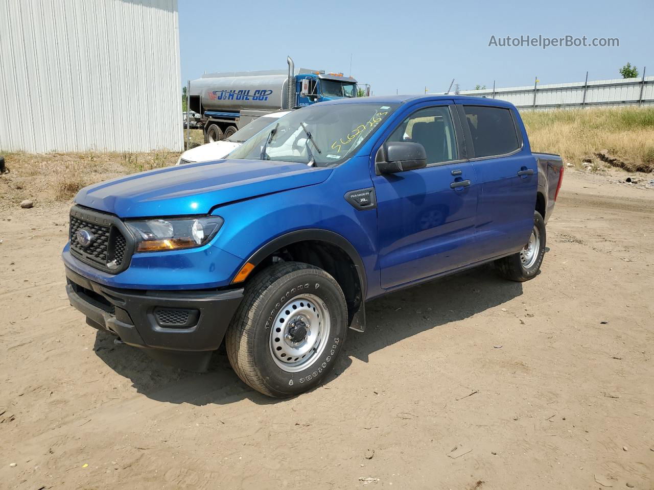 2019 Ford Ranger Xl Blue vin: 1FTER4FH3KLA24486