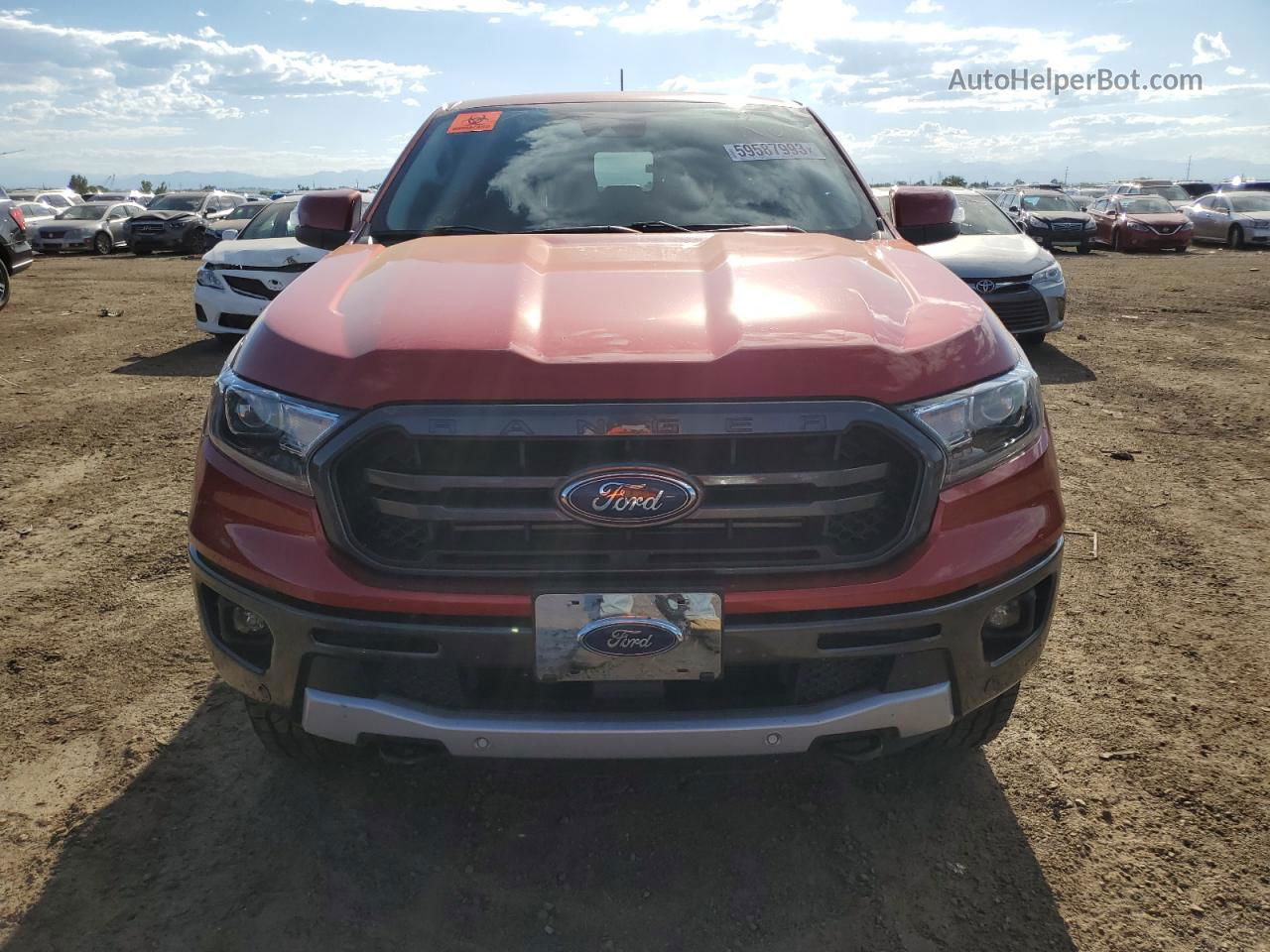 2019 Ford Ranger Xl Красный vin: 1FTER4FH3KLA34614