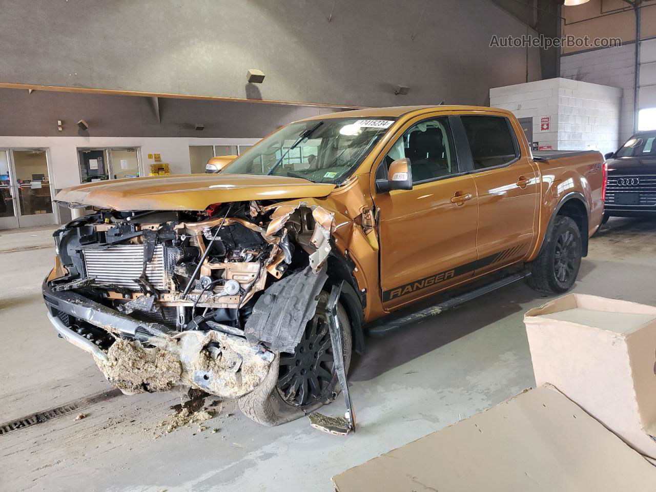 2019 Ford Ranger Xl Orange vin: 1FTER4FH3KLA97020