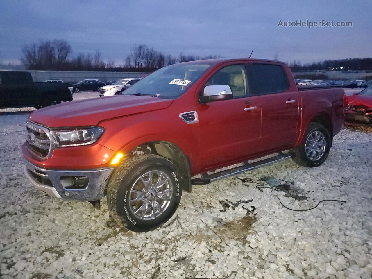 2019 Ford Ranger Xl Burgundy vin: 1FTER4FH3KLA98121