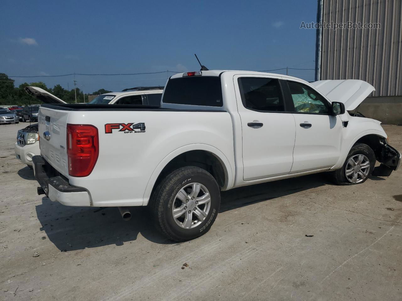 2020 Ford Ranger Xl White vin: 1FTER4FH3LLA10394