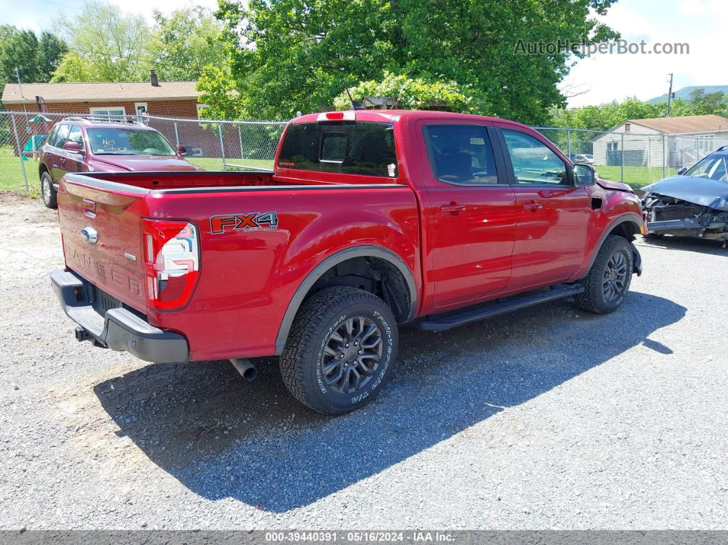 2020 Ford Ranger Lariat Red vin: 1FTER4FH3LLA60891