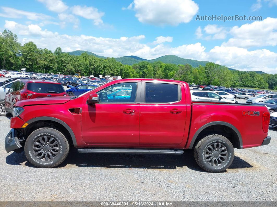 2020 Ford Ranger Lariat Red vin: 1FTER4FH3LLA60891