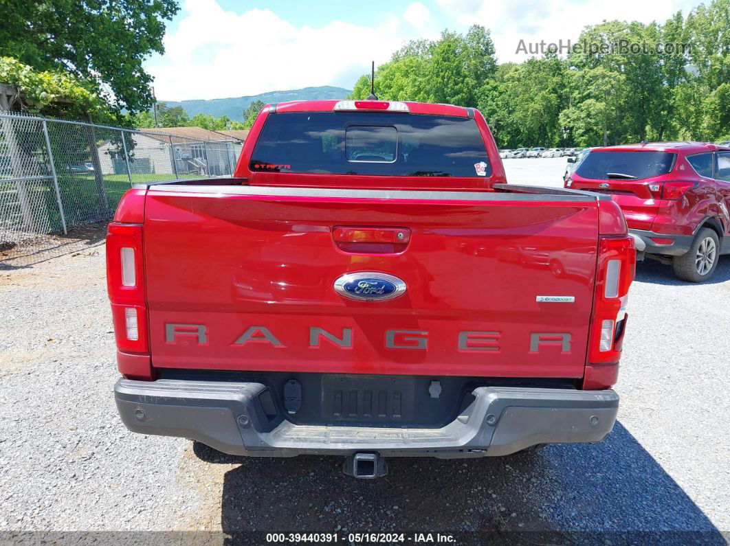 2020 Ford Ranger Lariat Red vin: 1FTER4FH3LLA60891