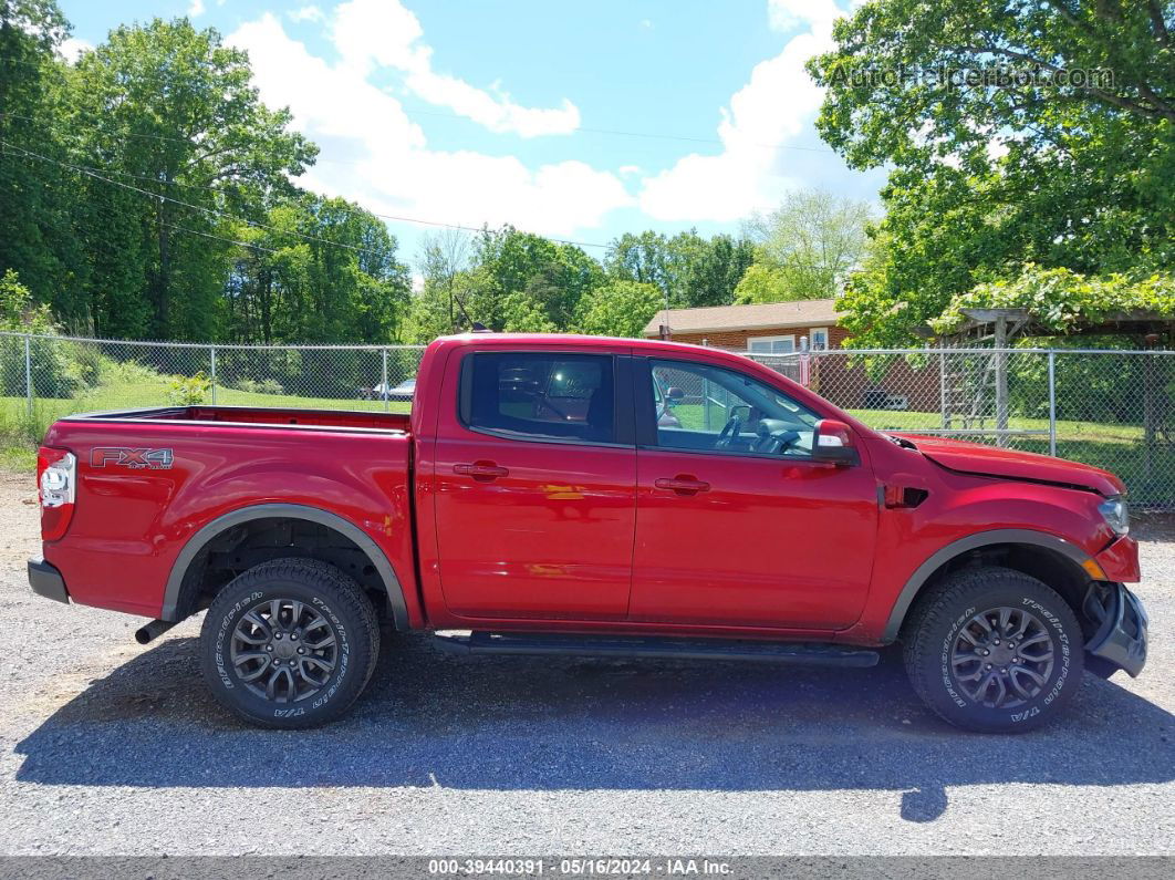 2020 Ford Ranger Lariat Red vin: 1FTER4FH3LLA60891