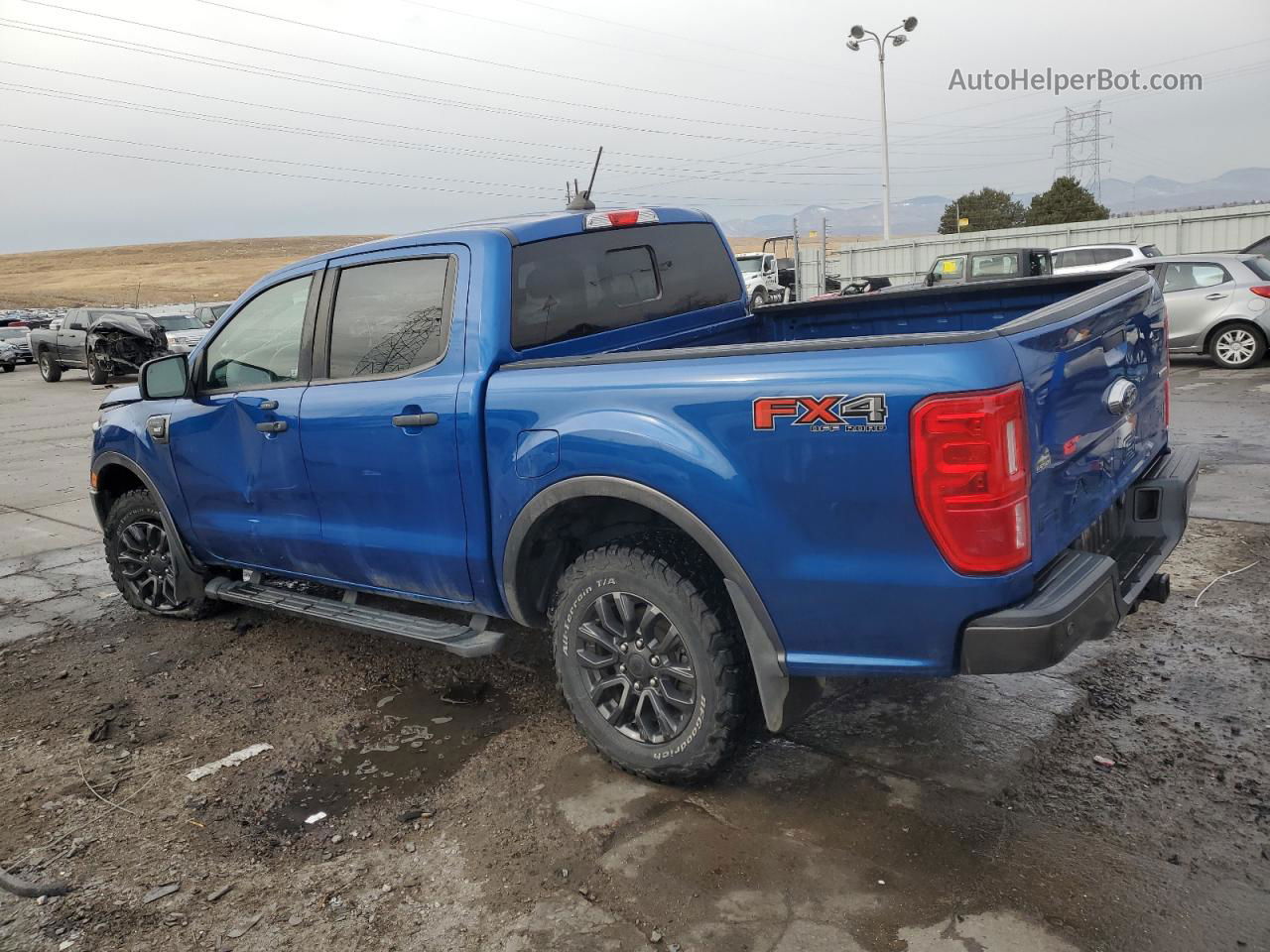 2019 Ford Ranger Xl Blue vin: 1FTER4FH4KLA41104