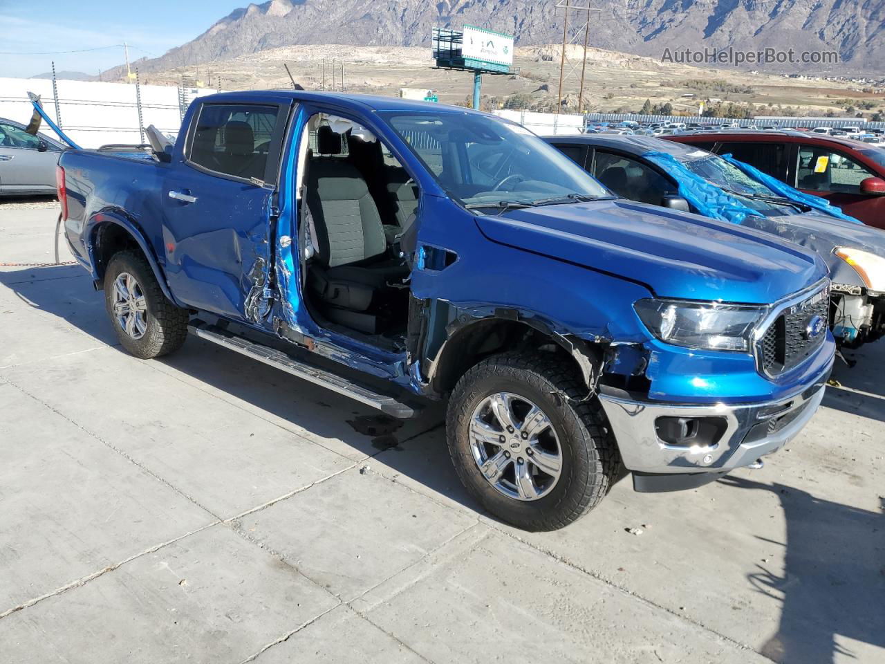 2019 Ford Ranger Xl Blue vin: 1FTER4FH4KLA68450