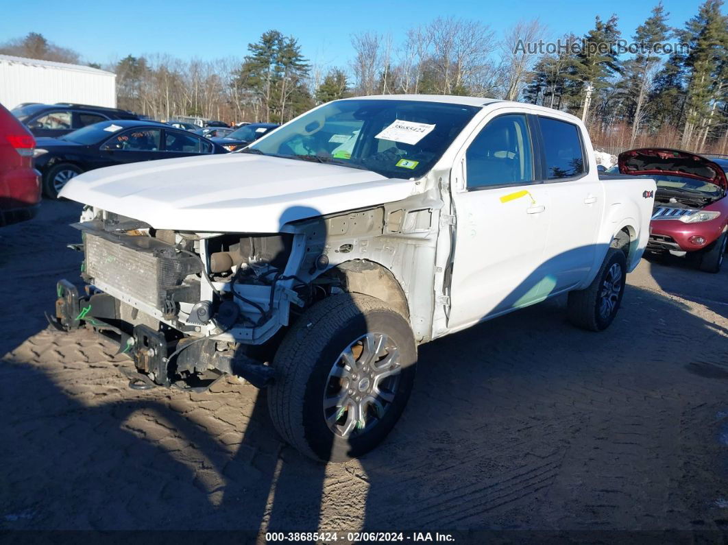 2020 Ford Ranger Lariat White vin: 1FTER4FH4LLA15944