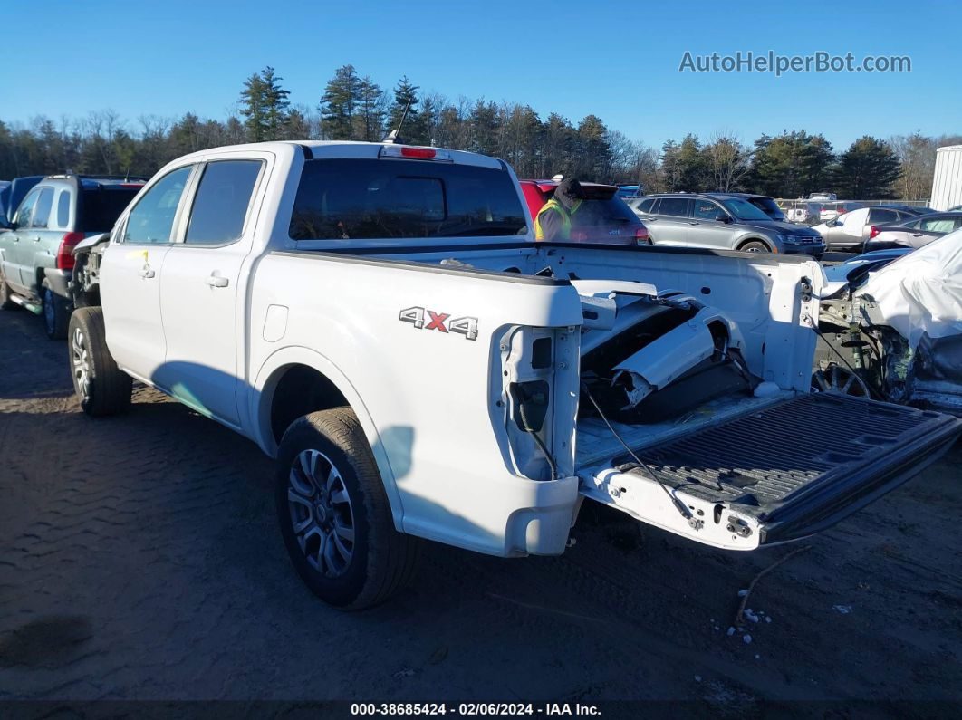 2020 Ford Ranger Lariat White vin: 1FTER4FH4LLA15944