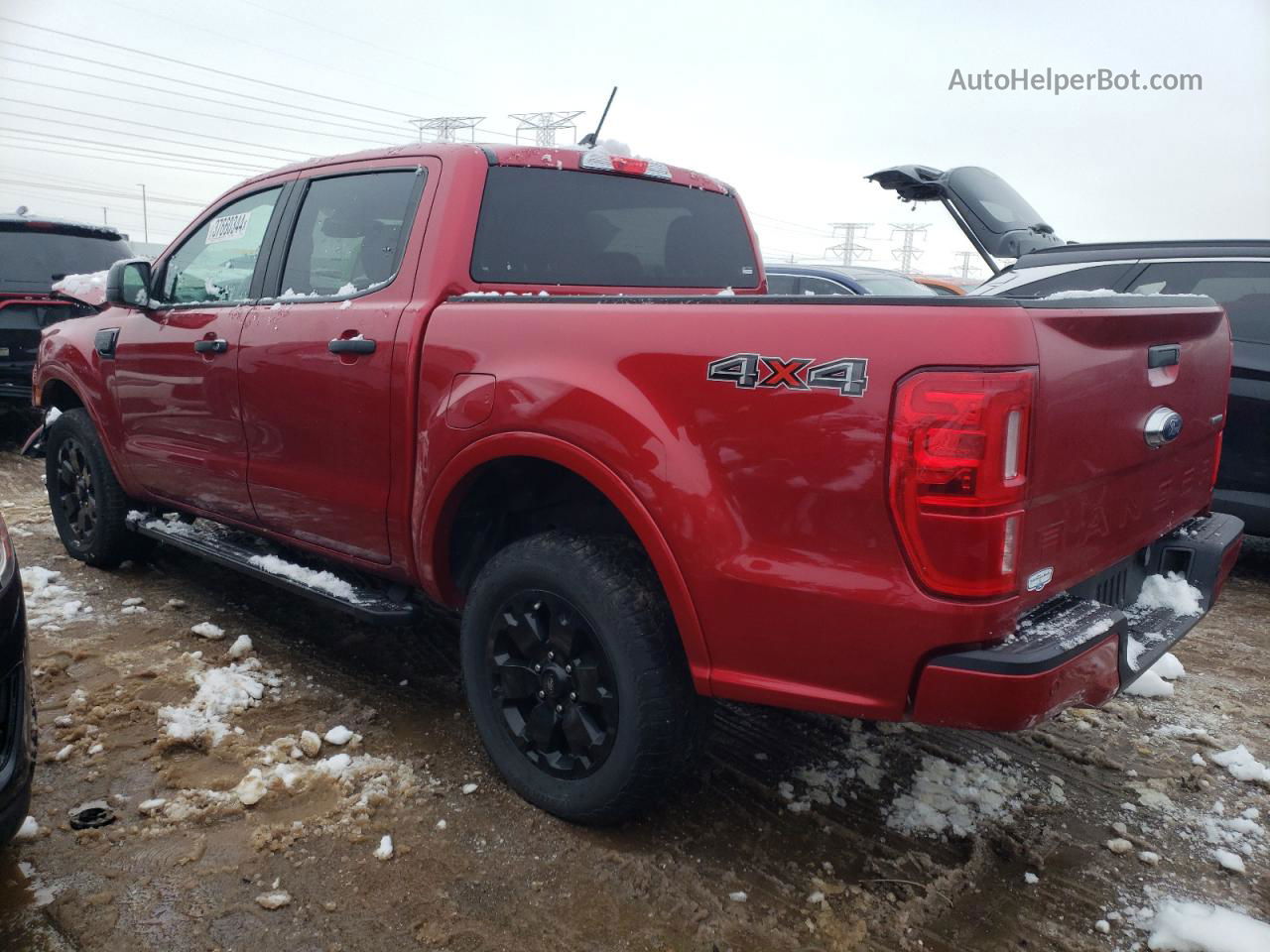 2020 Ford Ranger Xl Red vin: 1FTER4FH4LLA60995