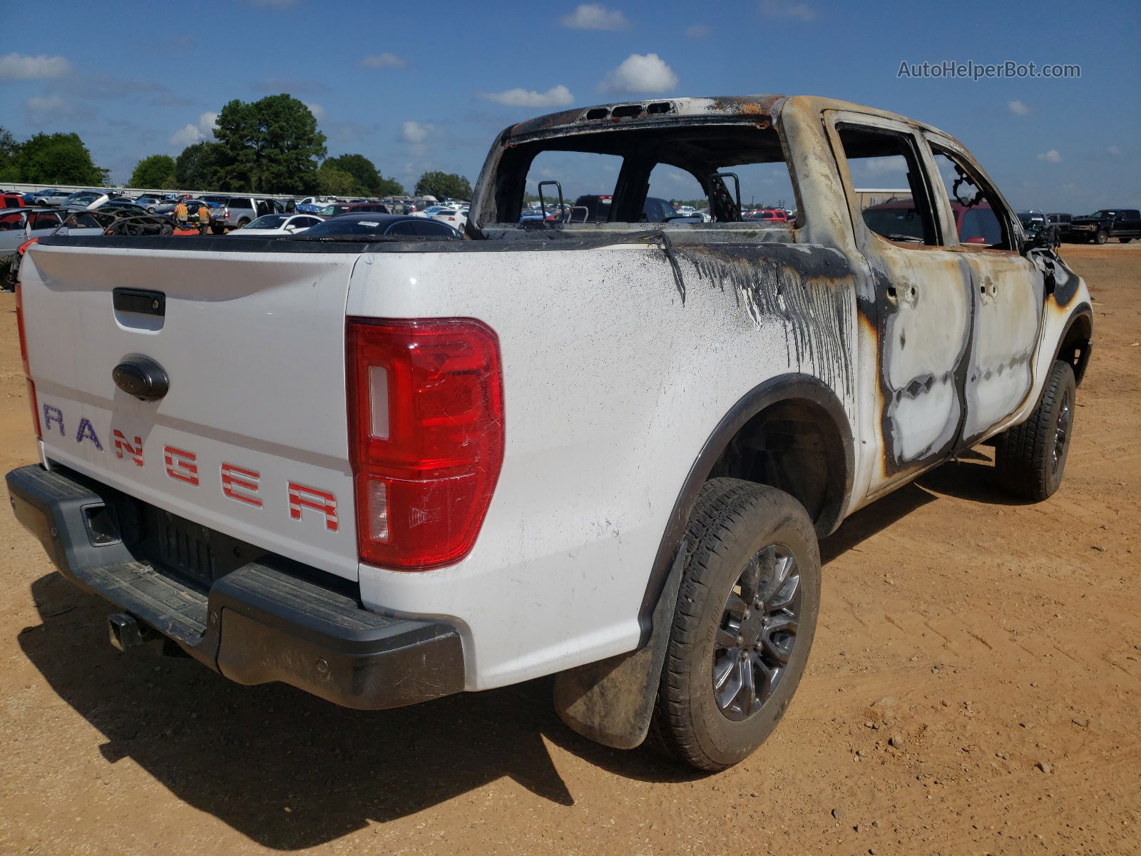 2020 Ford Ranger Xl White vin: 1FTER4FH4LLA84293