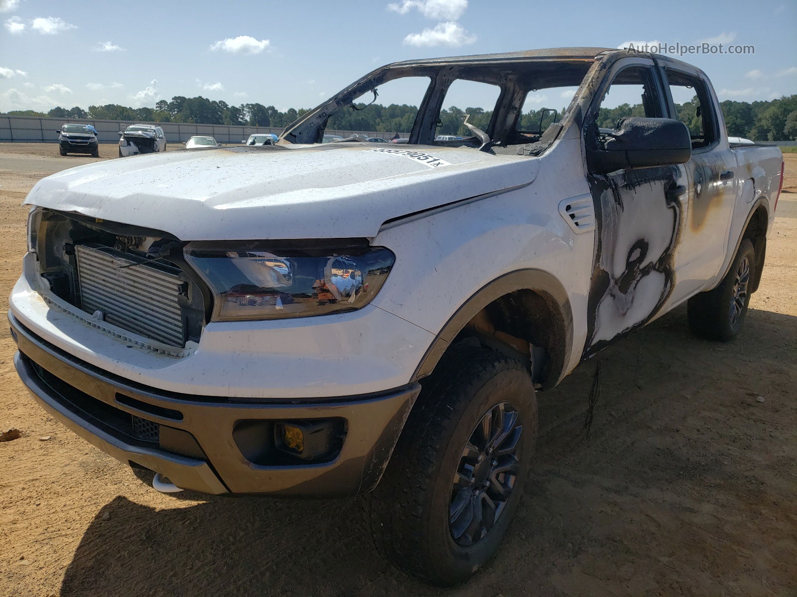 2020 Ford Ranger Xl White vin: 1FTER4FH4LLA84293