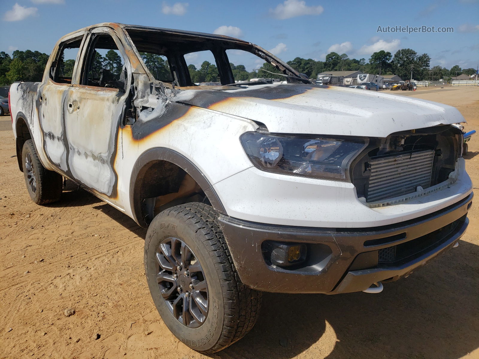 2020 Ford Ranger Xl White vin: 1FTER4FH4LLA84293