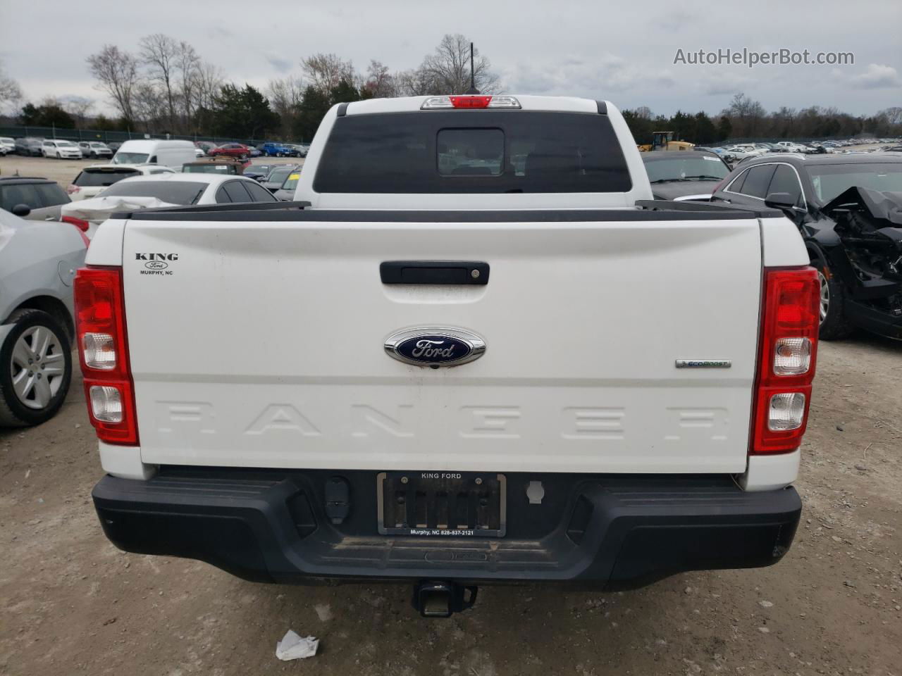 2019 Ford Ranger Xl White vin: 1FTER4FH5KLA19399